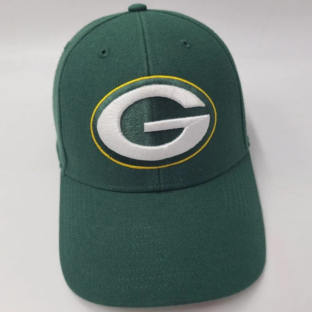 Green Bay Packers Hat Adjustable 47 Brand Green NFL Football Logo Wool Blend Men